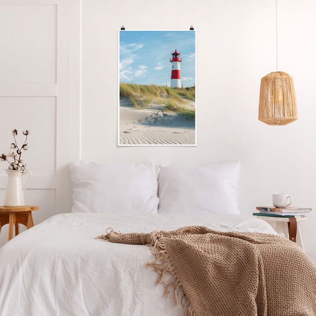 Wanddeko Schlafzimmer Leuchtturm an der Nordsee