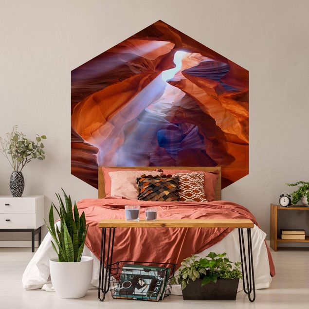 Wanddeko Schlafzimmer Lichtspiel im Antelope Canyon
