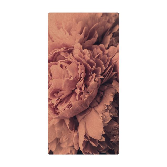 Wanddeko Rose Lila Pfingstrosenblüten