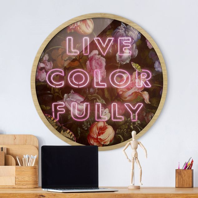 Wanddeko Wohnzimmer Live Color Fully