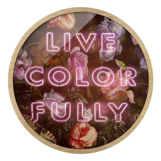 Wanddeko über Sofa Live Color Fully
