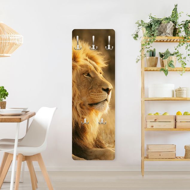 Wanddeko Büro Löwenkönig