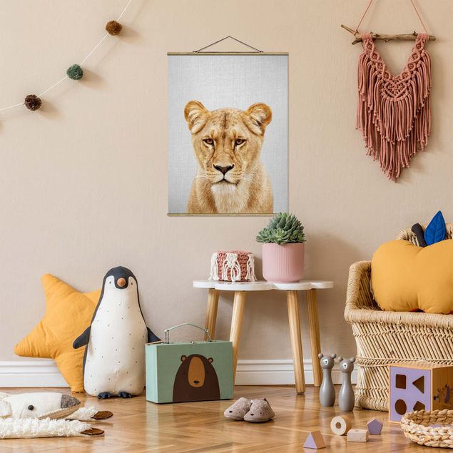 Wanddeko Schlafzimmer Löwin Lisa