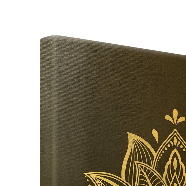 Deko Mandala Lotus Illustration und Hamsa Hand Set