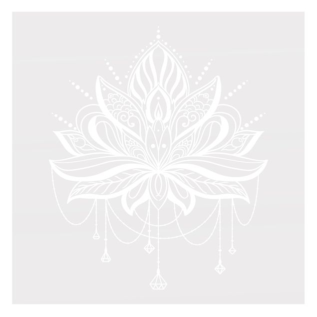 Orientalische Deko Lotus mit Ketten II