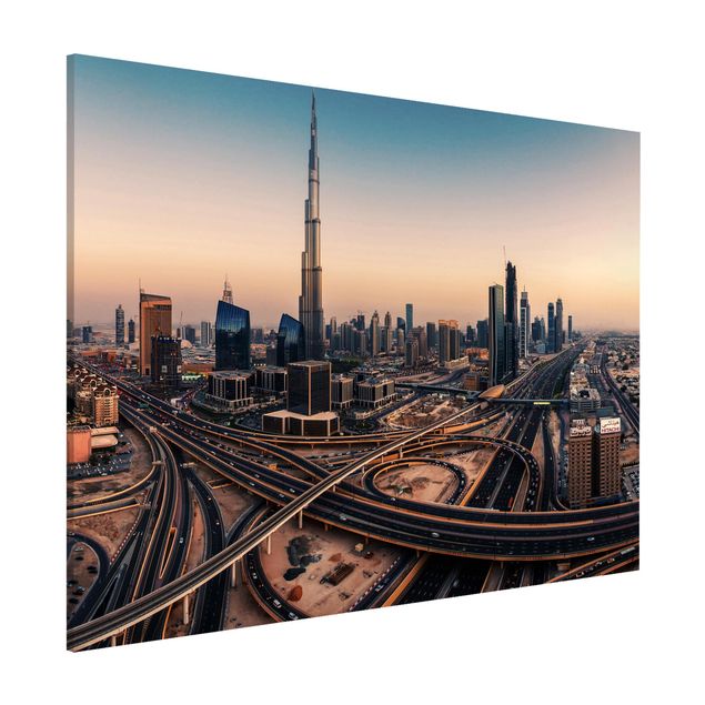 Wandbilder Asien Abendstimmung in Dubai
