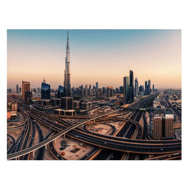 Wohndeko Architektur Abendstimmung in Dubai