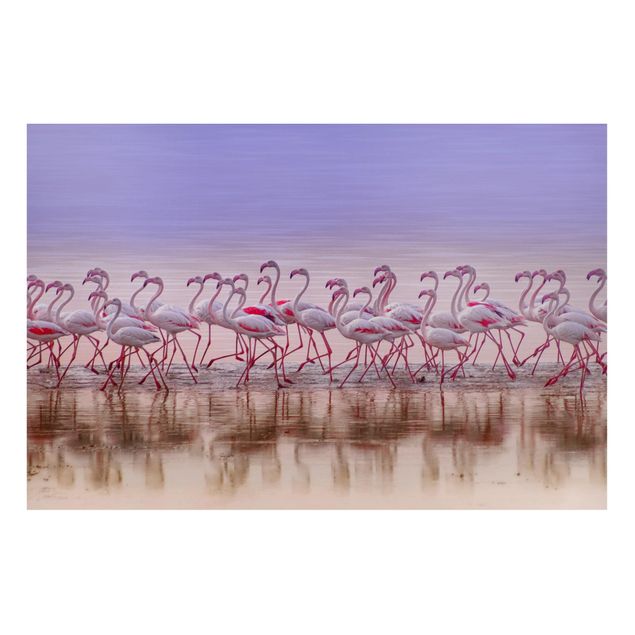 Wanddeko Esszimmer Flamingo Party