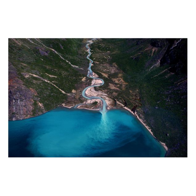 Wanddeko Flur Fluss in Grönland