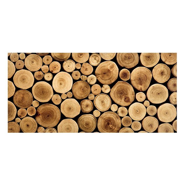 Wanddeko Flur Homey Firewood