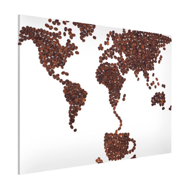 Wanddeko Küche Kaffee um die Welt