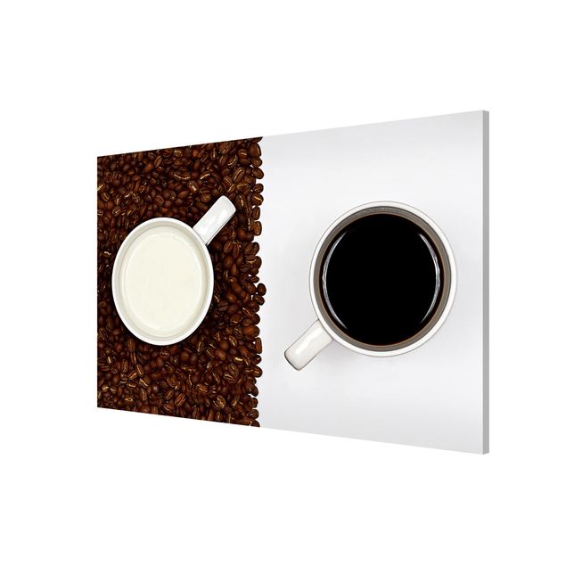 Wanddeko Büro Milchkaffee