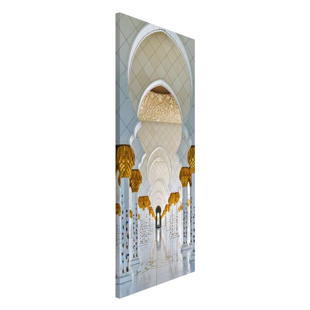 Wanddeko Flur Moschee in Abu Dhabi