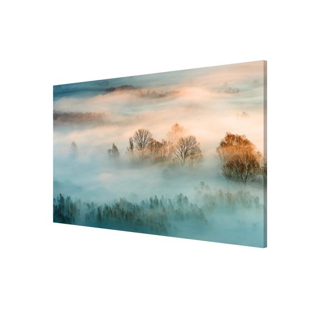 Wanddeko Esszimmer Nebel bei Sonnenaufgang