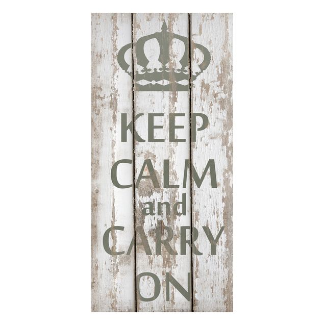 Wanddeko Wohnzimmer No.RS183 Keep Calm and carry on