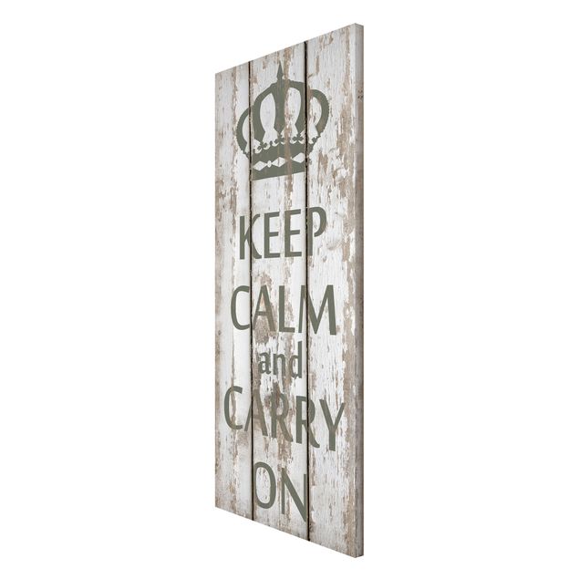 Wanddeko Flur No.RS183 Keep Calm and carry on