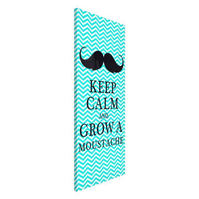 Wanddeko Flur No.YK26 Keep Calm and Grow a Moustache