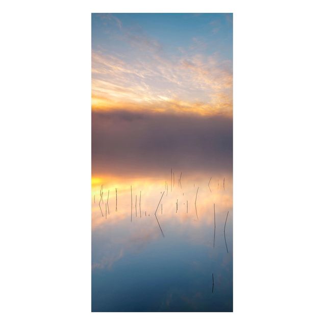 Wanddeko Flur Sonnenaufgang schwedischer See