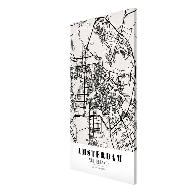 Wanddeko Flur Stadtplan Amsterdam - Klassik