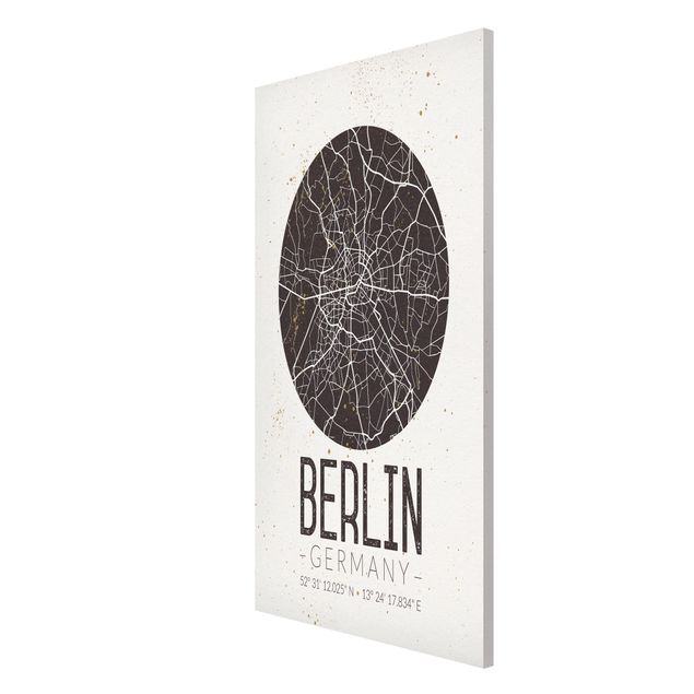 Wanddeko Esszimmer Stadtplan Berlin - Retro