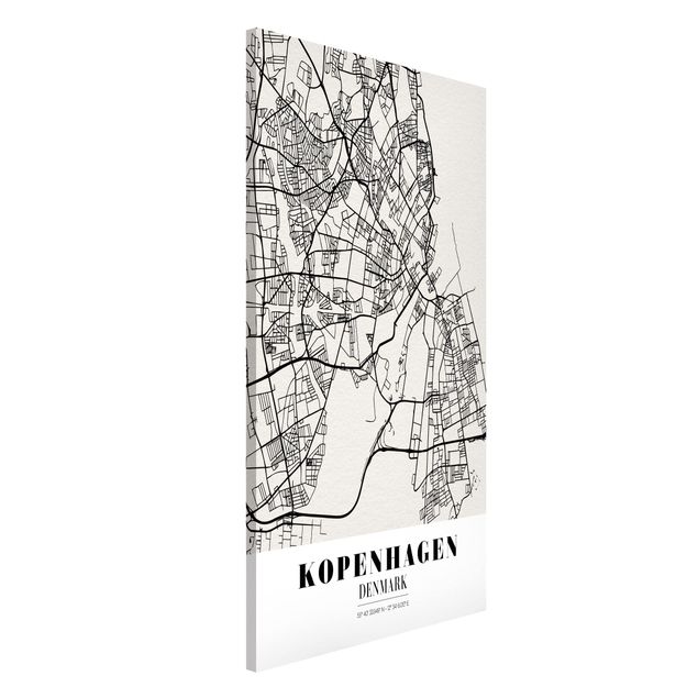 Wanddeko Flur Stadtplan Kopenhagen - Klassik