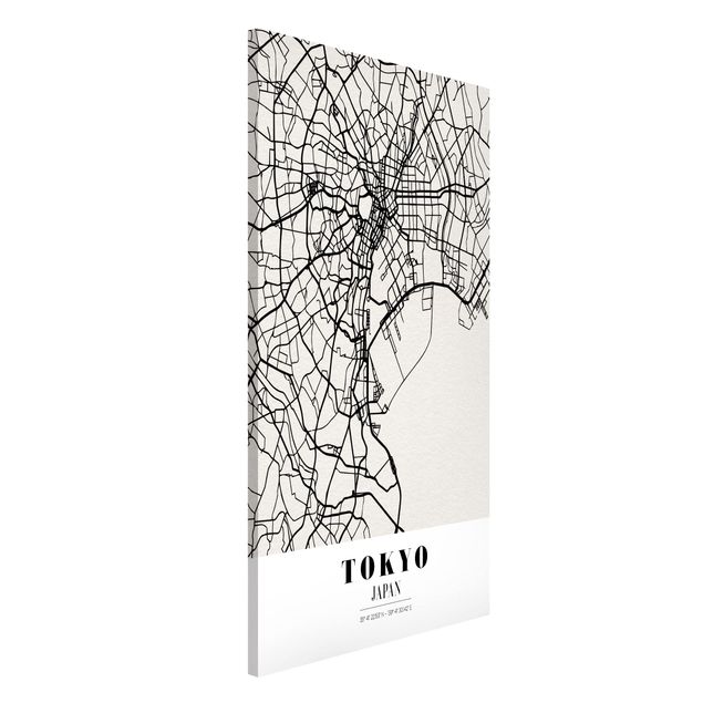 Wanddeko Flur Stadtplan Tokyo - Klassik