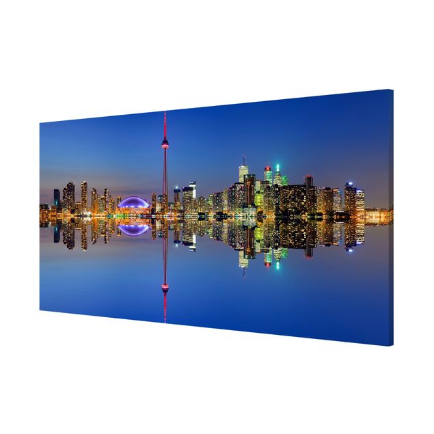 Wanddeko Büro Toronto City Skyline vor Lake Ontario