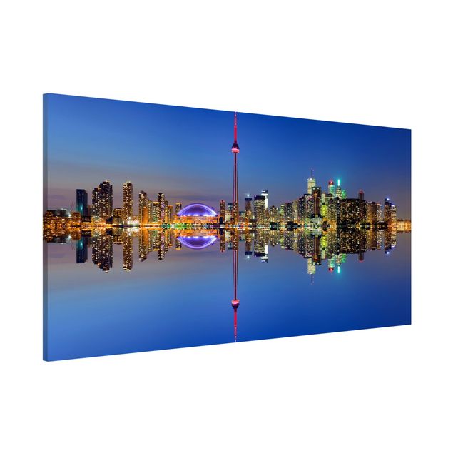 Wanddeko Flur Toronto City Skyline vor Lake Ontario