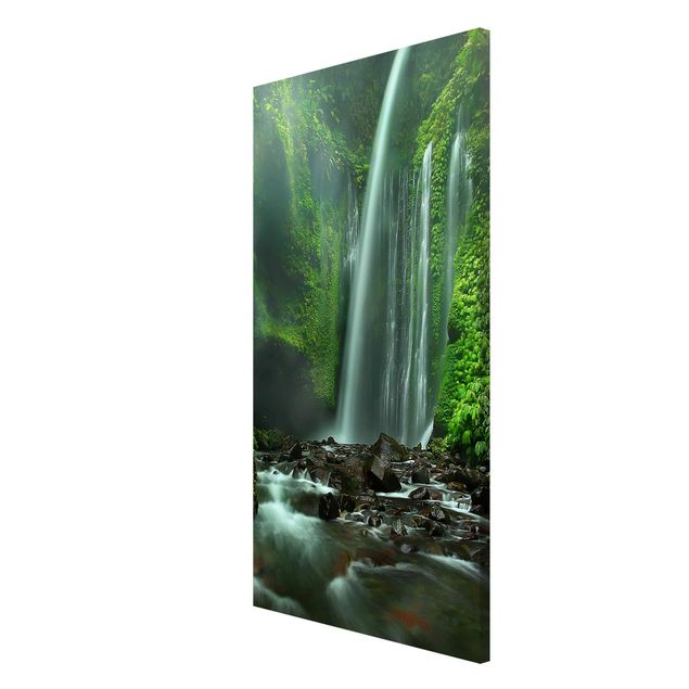 Wanddeko Büro Tropischer Wasserfall
