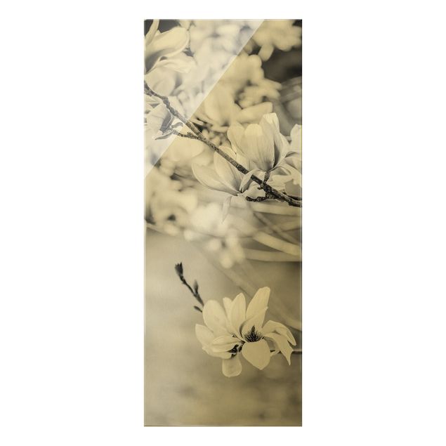 Wanddeko Esszimmer Magnolienzweige Vintagestil II