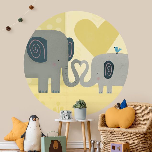 Deko Kinderzimmer Mama und ich - Elefanten