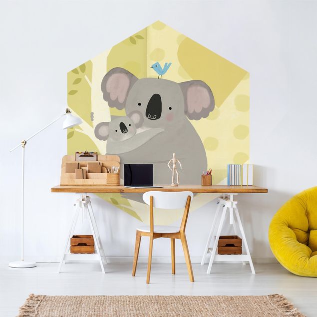 Wanddeko Büro Mama und ich - Koalas