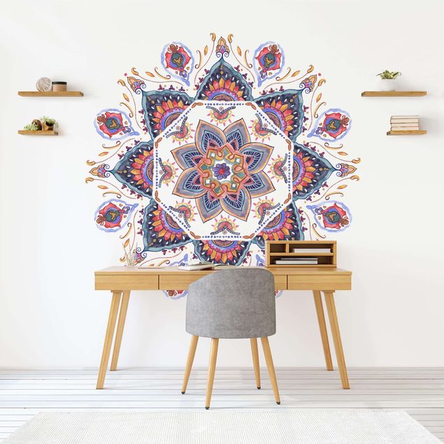 Wanddeko Wohnzimmer Mandala Meditation