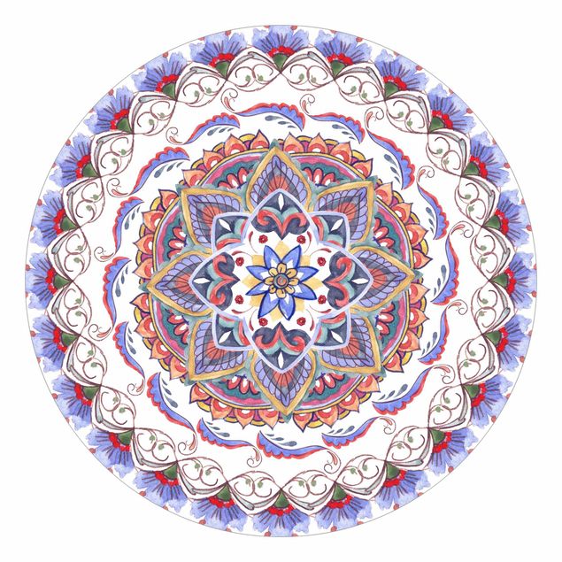 Wanddeko Flur Mandala Meditation Pranayama