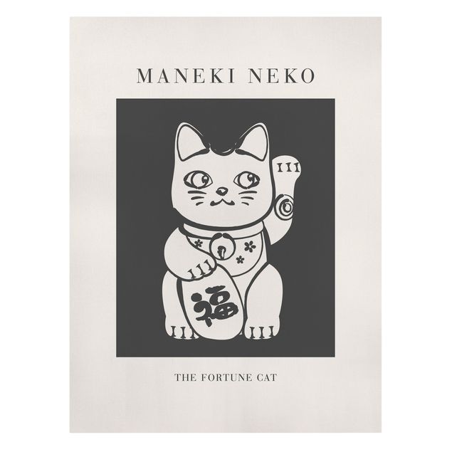 Wandbilder Katzen Maneki Neko - Die Glückskatze