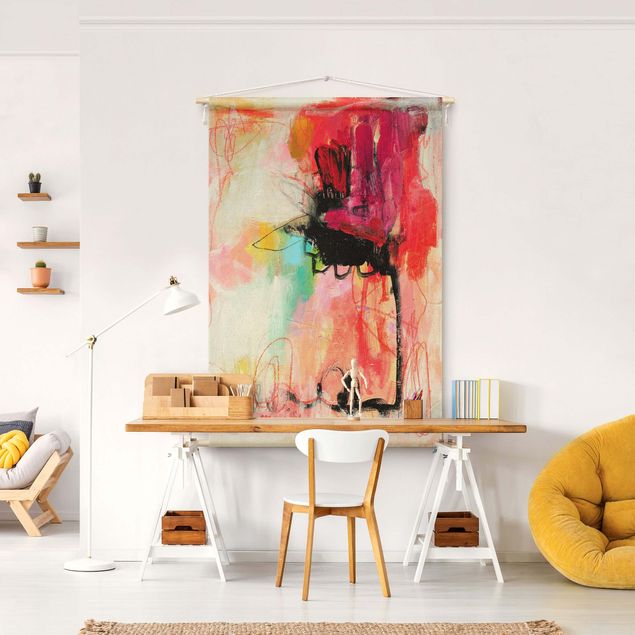 Wanddeko Wohnzimmer Marisol Evora - Abstrakte Farbkomposition