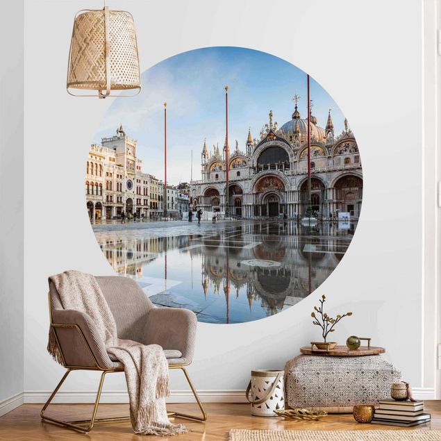 Wanddeko beige Markusplatz in Venedig