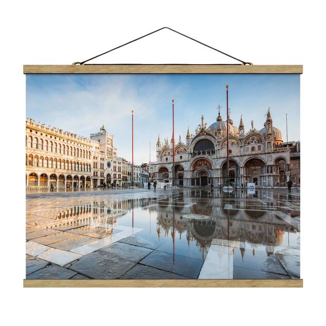 Wanddeko beige Markusplatz in Venedig