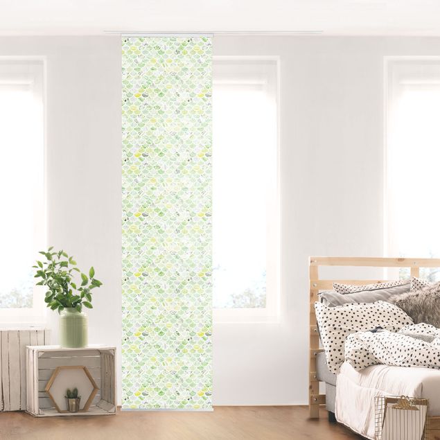 Wanddeko Wohnzimmer Marmor Muster Frühlingsgrün