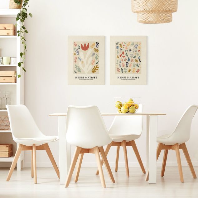 Wanddeko Wohnzimmer Matisse Hommage - Pflanzenpracht
