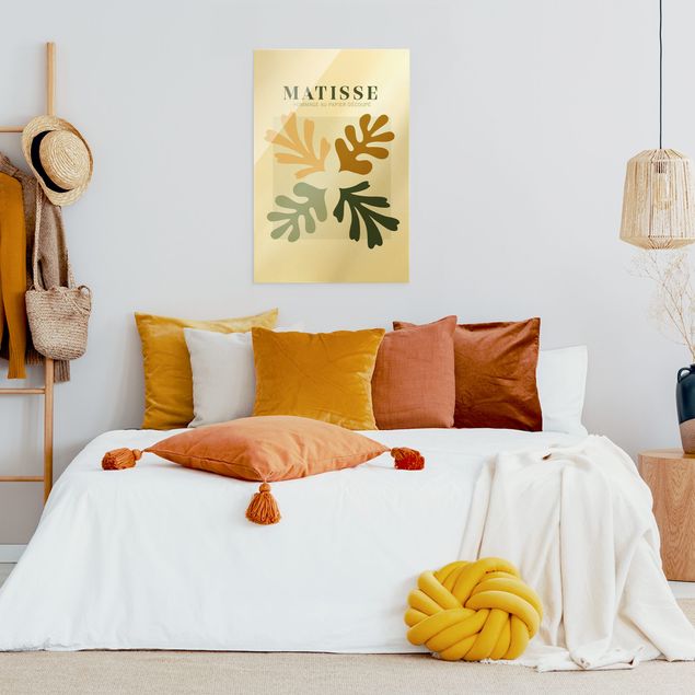 Wanddeko über Sofa Matisse Interpretation - Blätter