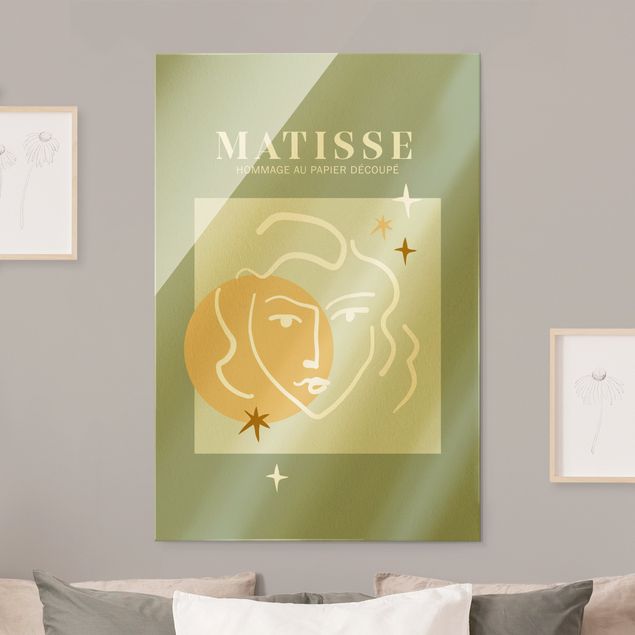 Wanddeko Büro Matisse Interpretation - Gesicht und Sterne
