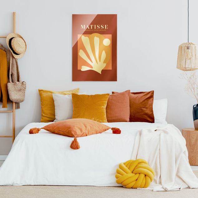 Wanddeko über Sofa Matisse Interpretation - Kombination Rot