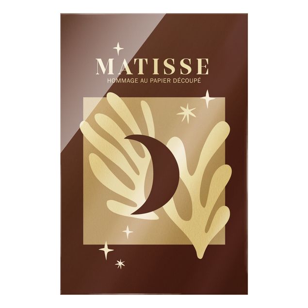 Wanddeko Praxis Matisse Interpretation - Mond und Sterne Rot