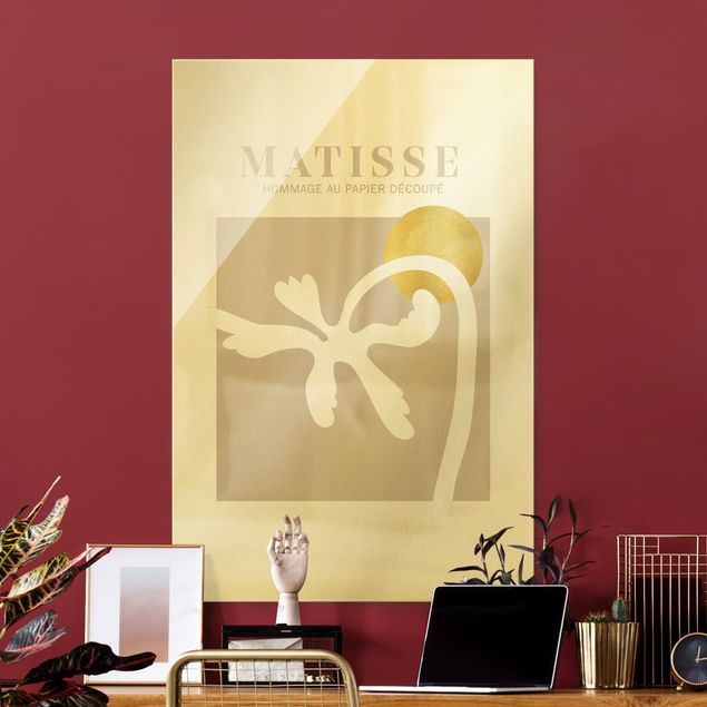 Wanddeko Büro Matisse Interpretation - Palme und Sonne