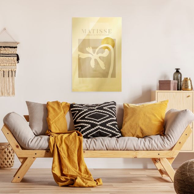 Wanddeko über Sofa Matisse Interpretation - Palme und Sonne