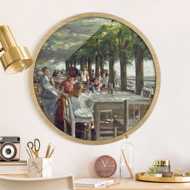 Impressionismus Bilder Max Liebermann - Terrasse des Restaurants Jacob