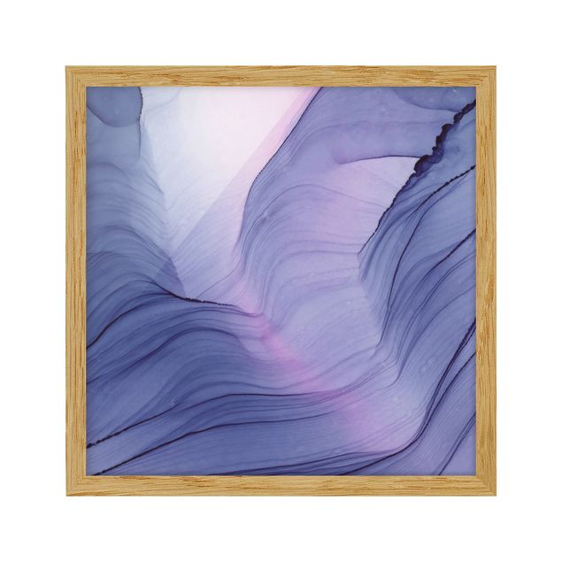 Wanddeko Esszimmer Meliertes Violett