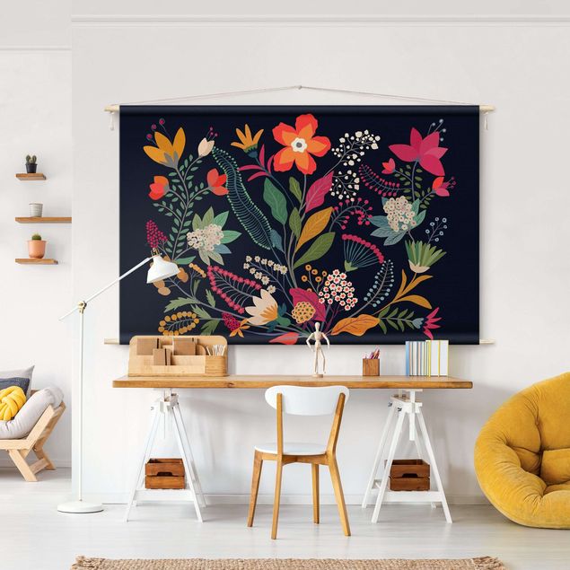 Wanddeko Wohnzimmer Mexikanische Blumen