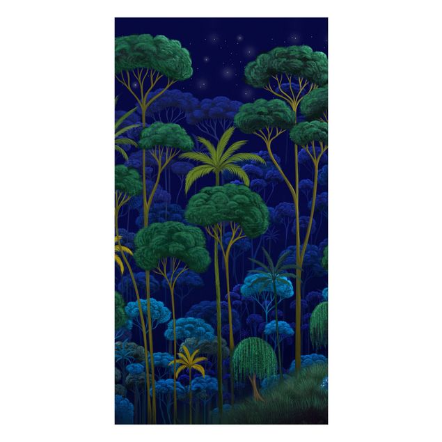 Deko Bäume Mitternacht im Regenwald